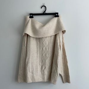 Off the shoulder sweater